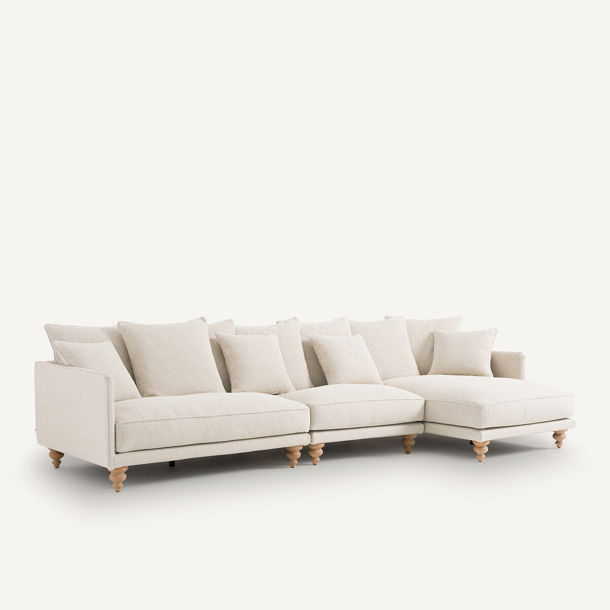 Longchair bouclette, Lazare krijt, AM.PM