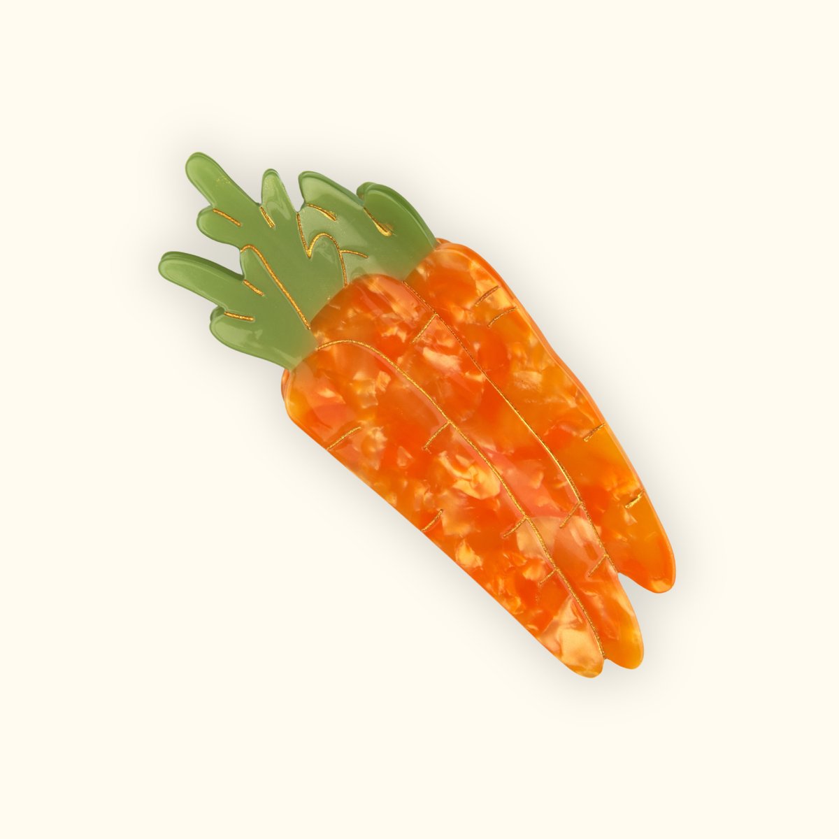 Pince à cheveux CAROTTE orange, COUCOU SUZETTE