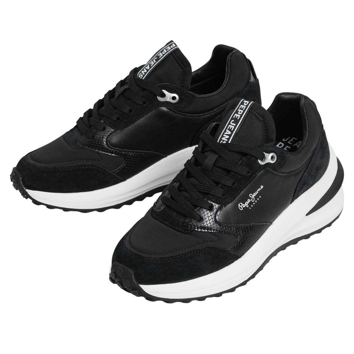 Winslow - Baskets Combinées noir, PEPE JEANS