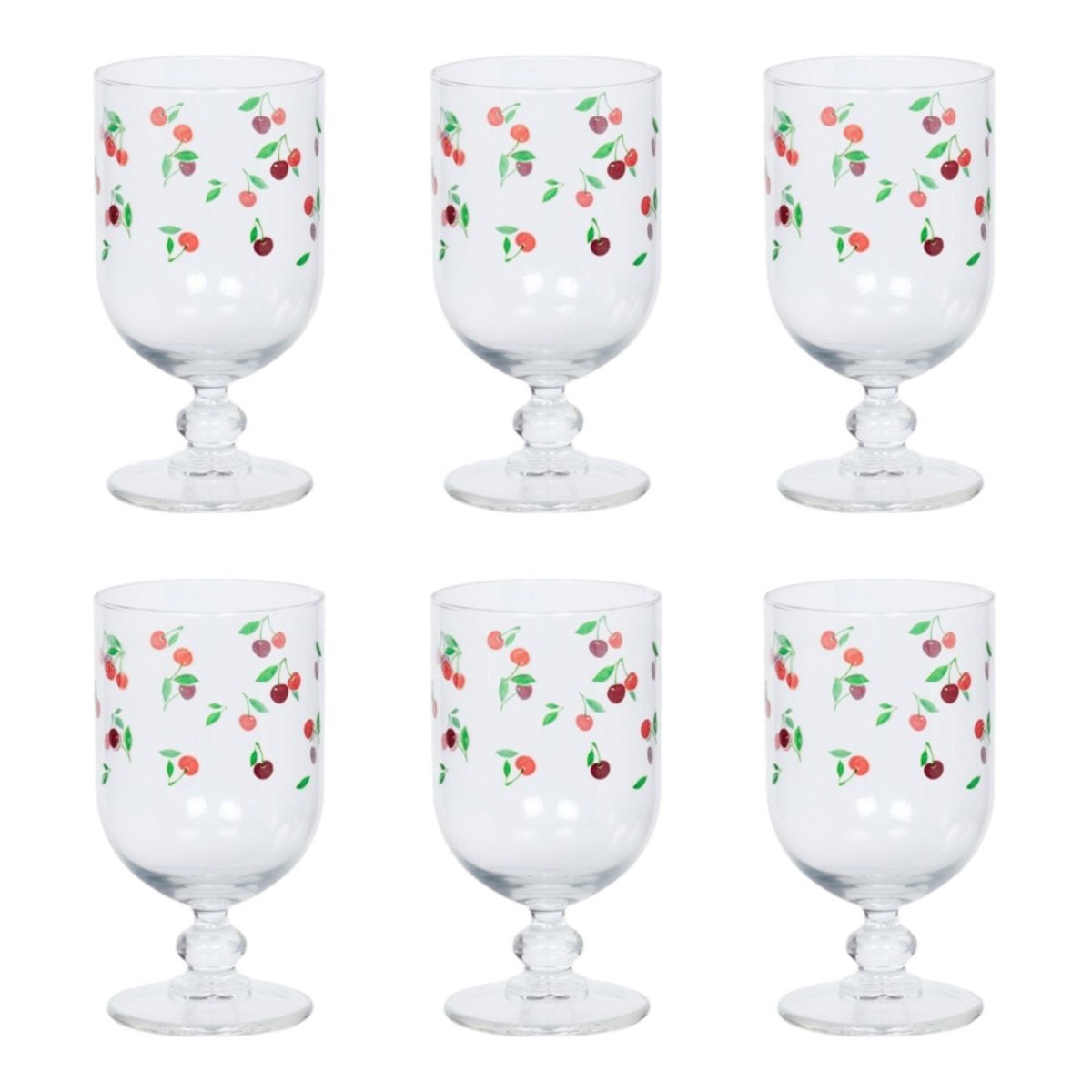 Verre à pied Cerise 34 cl (lot de 6) transparent / cristal, TABLE PASSION