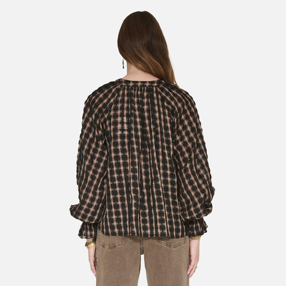 Blouse CHAMS black, MKT STUDIO
