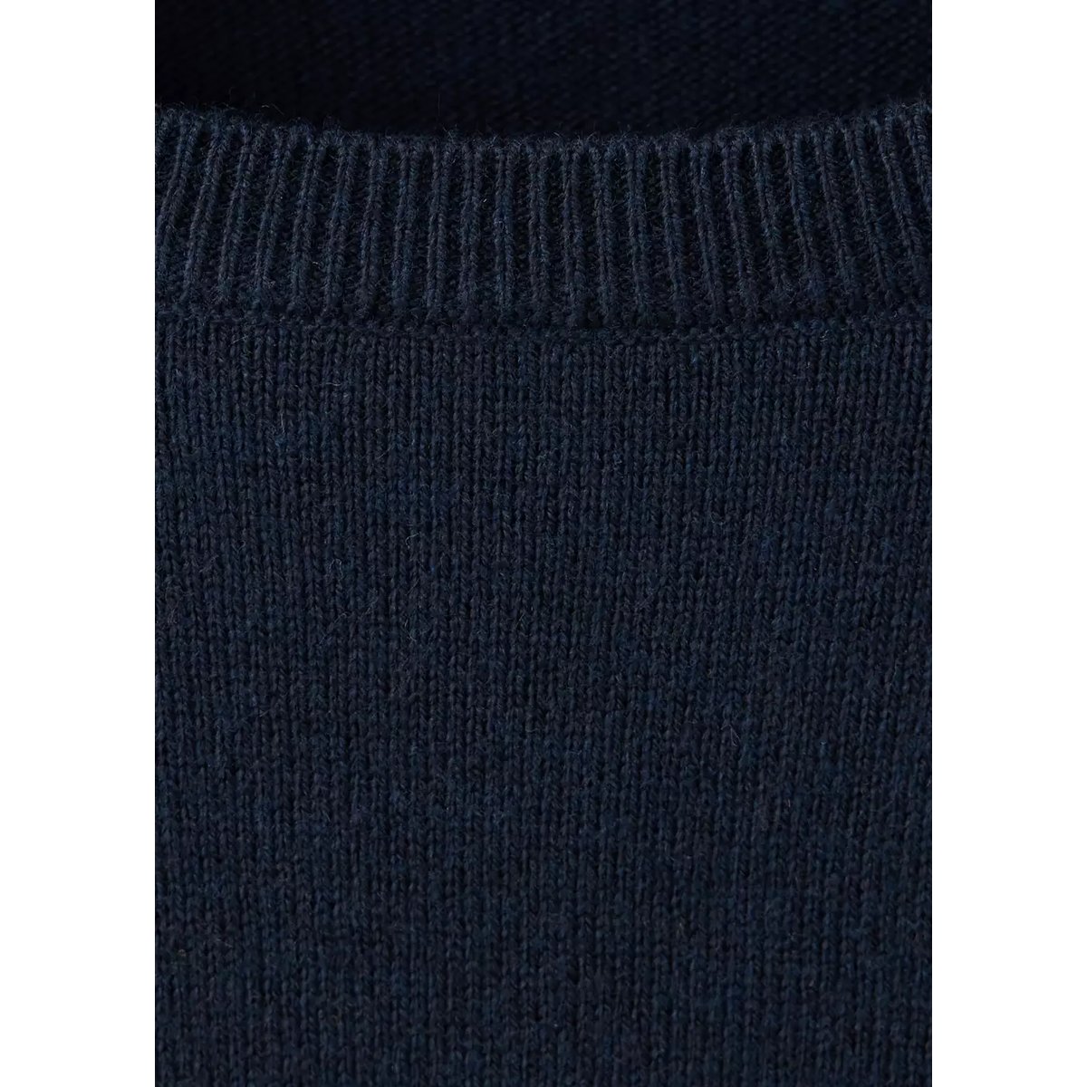 Pull en maille moyenne bleu marine, MANGO TEEN