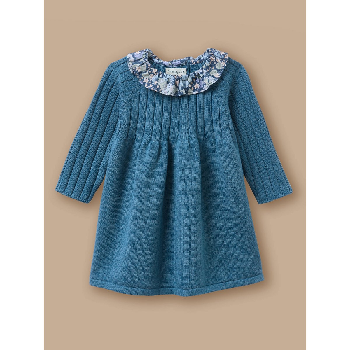Robe tricot col Liberty liberty berry harvest, CYRILLUS