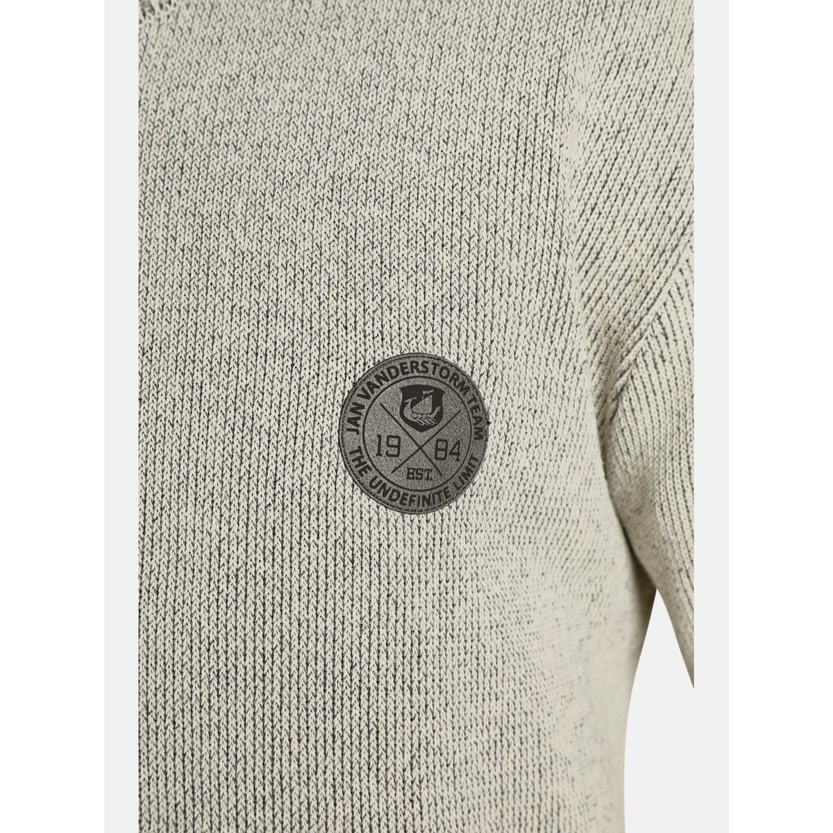 Pull BENJAS beige mélange, JAN VANDERSTORM