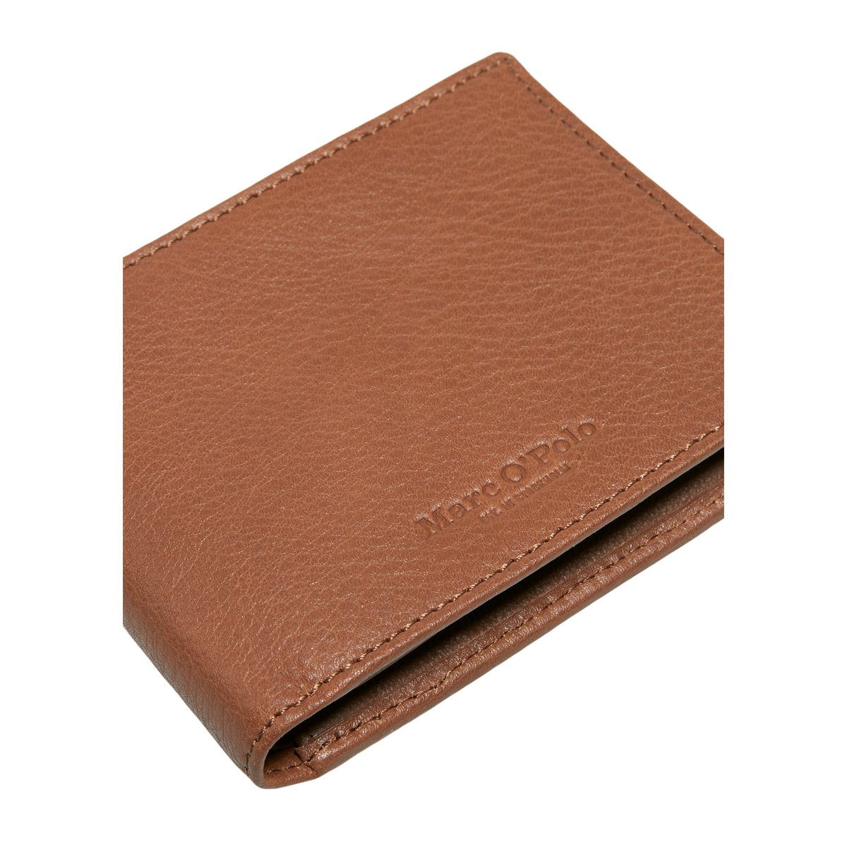 Portefeuille en cuir de qualité supérieure marron foncé, MARC O'POLO