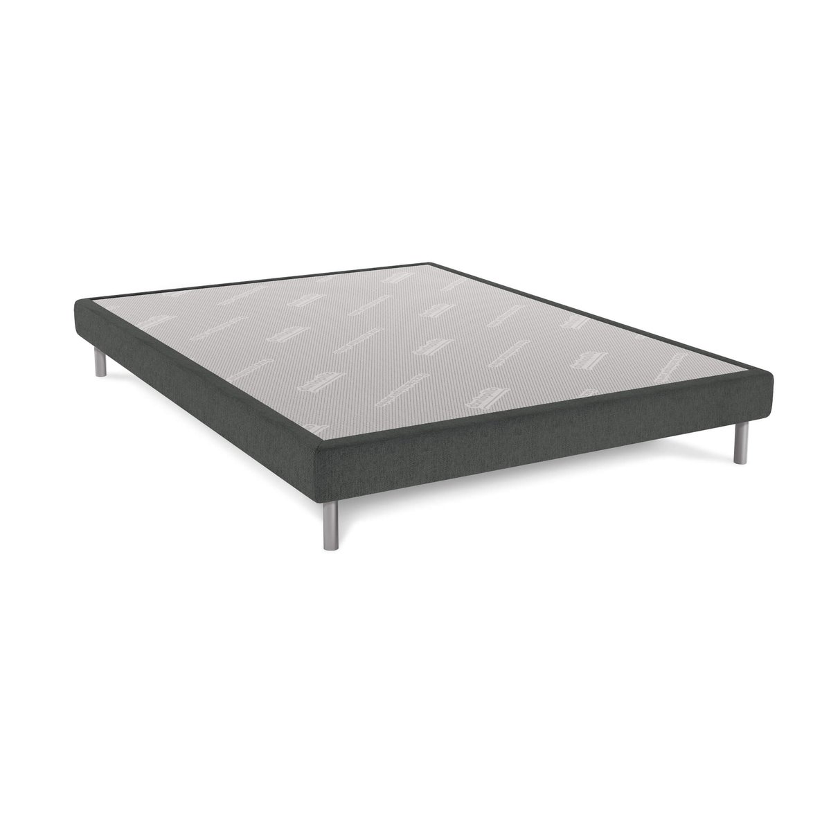 Sommier tapissier BELLINI avec pieds anthracite, DUNLOPILLO