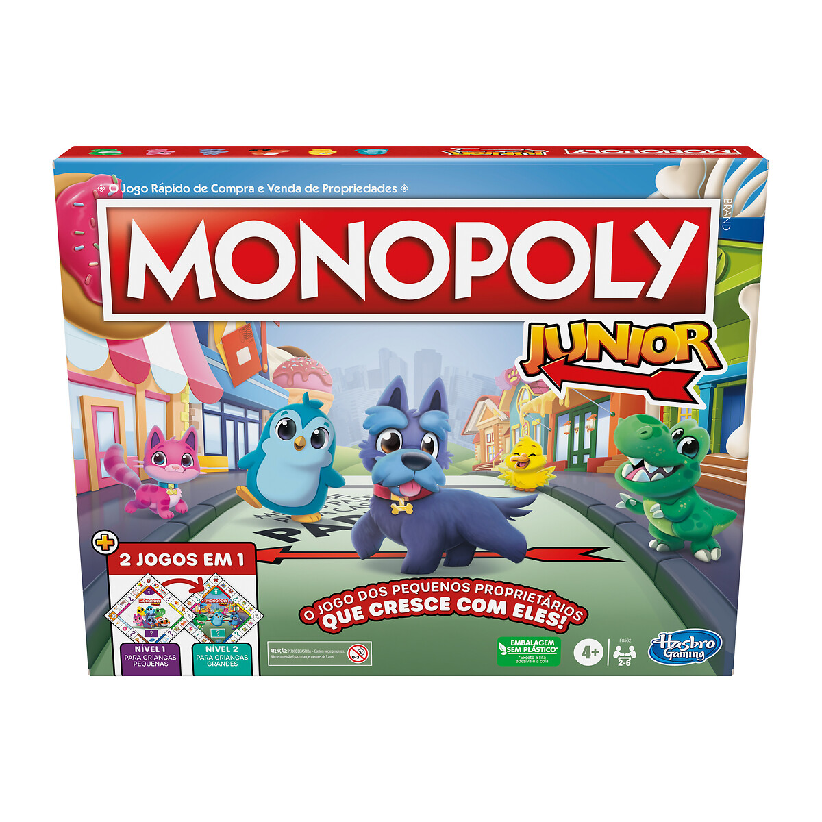 Jogo "Monopólio Júnior", HASBRO 90006421, HASBRO