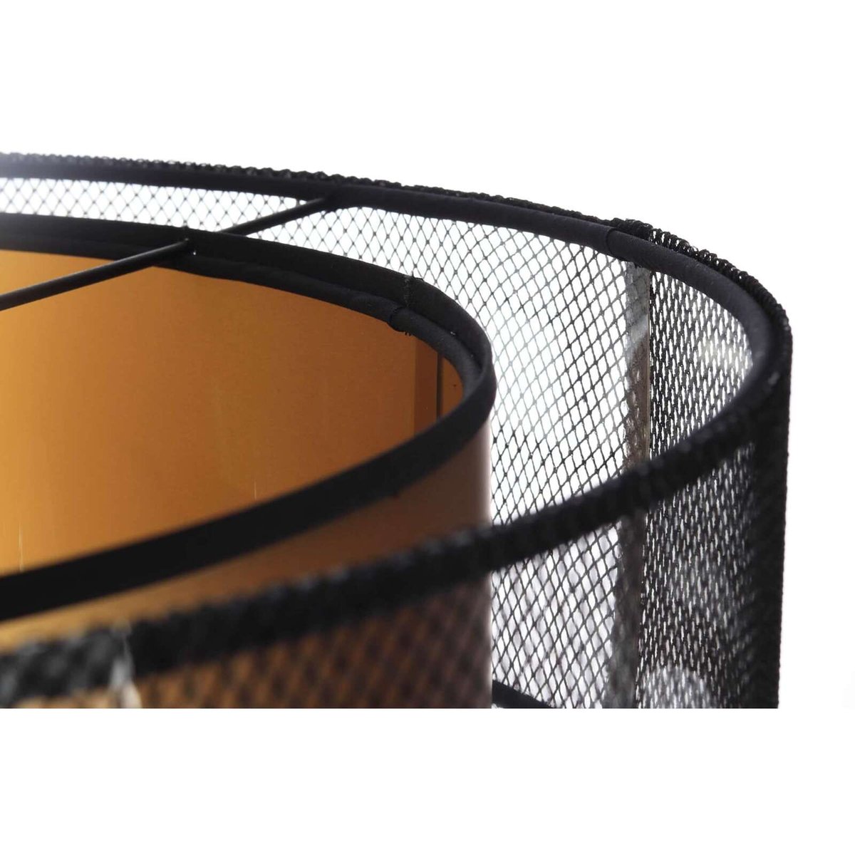 Suspension en tissu, DUO ÉLÉGANT filet noir et doré satiné et brillant, BPS KONCEPT