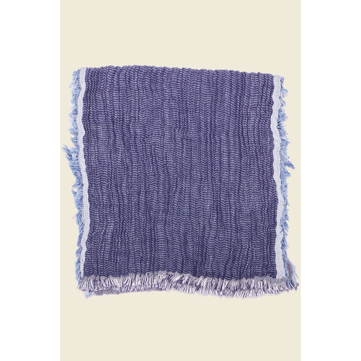 Foulard froissé bleu marine, BONOBO