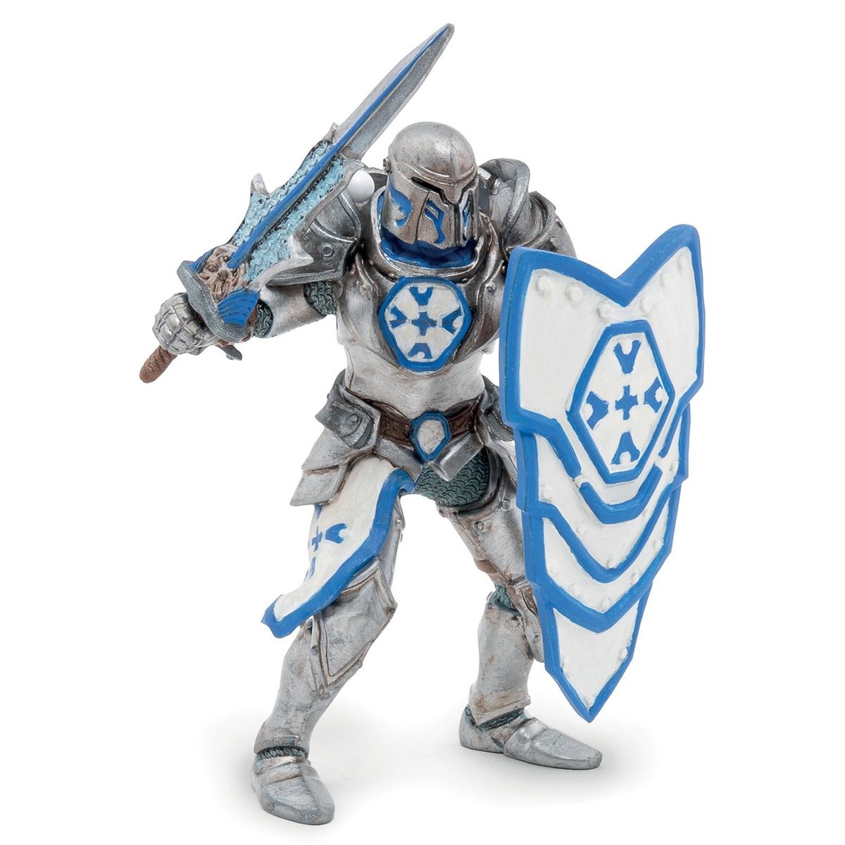 Figurine Chevalier d'argent gris, PAPO
