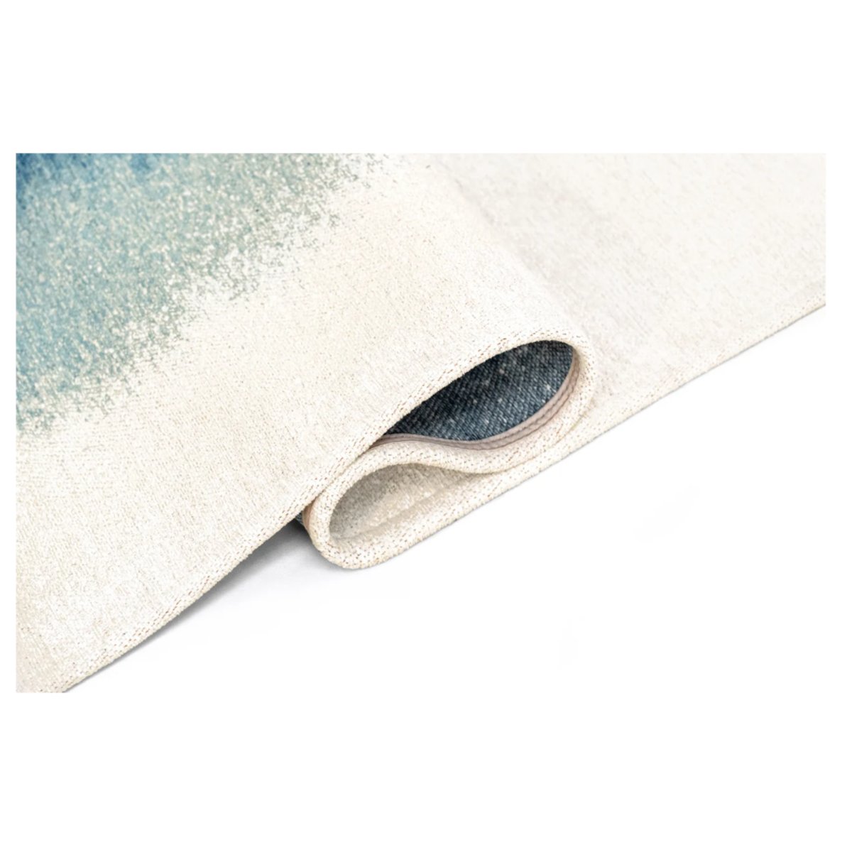 Tapis moderne tissé plat GLOBE bleu, NOVATREND
