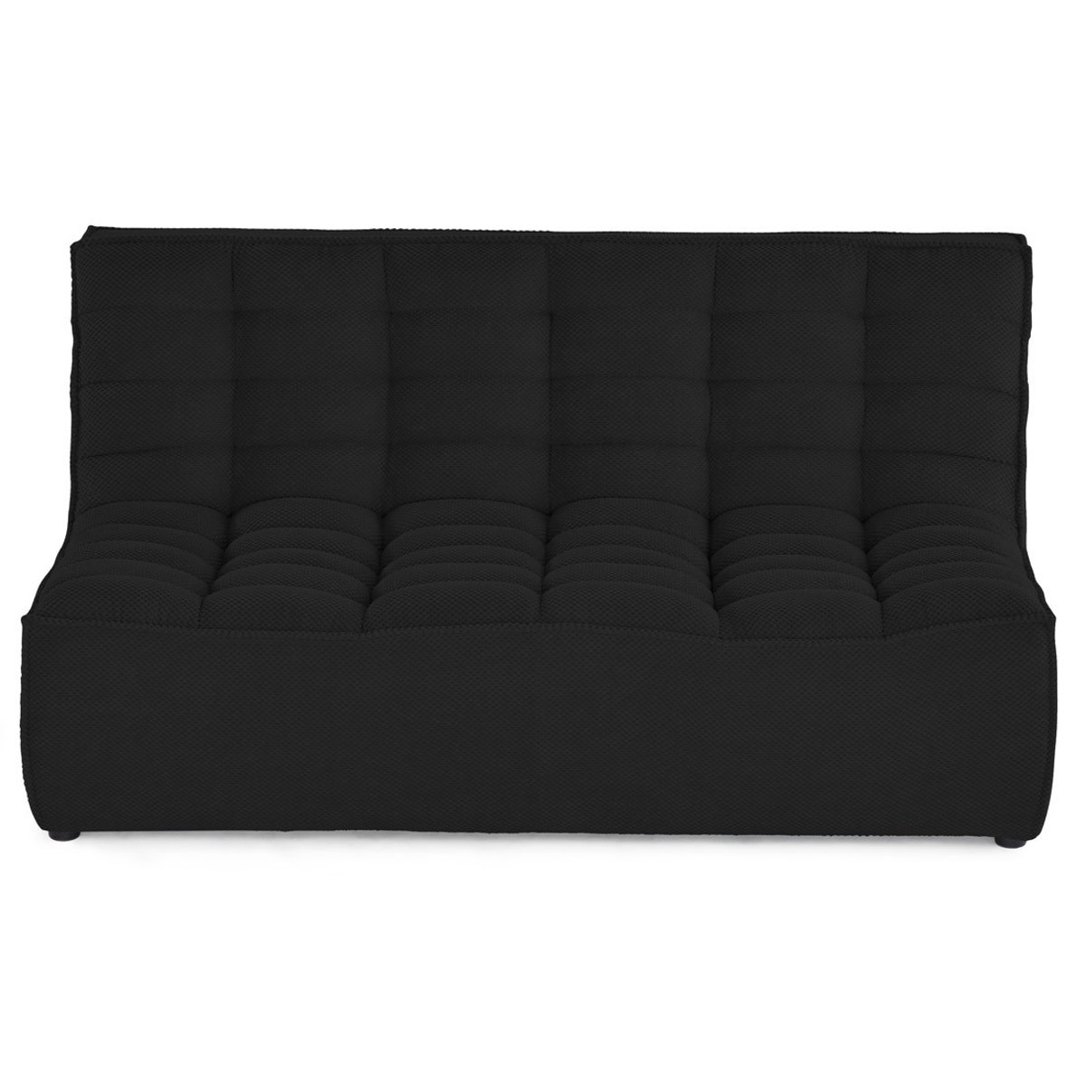 Canapé 2 places - ELLIE noir, BEST MOBILIER
