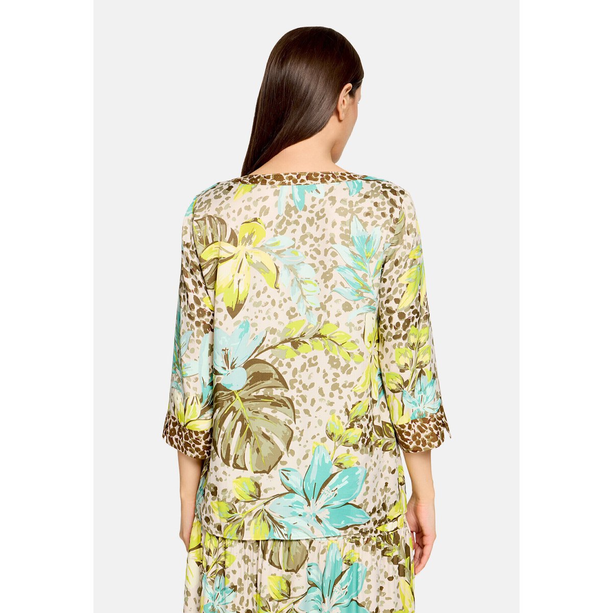 Tunique à imprimé à fleurs beige/yellow, BETTY BARCLAY