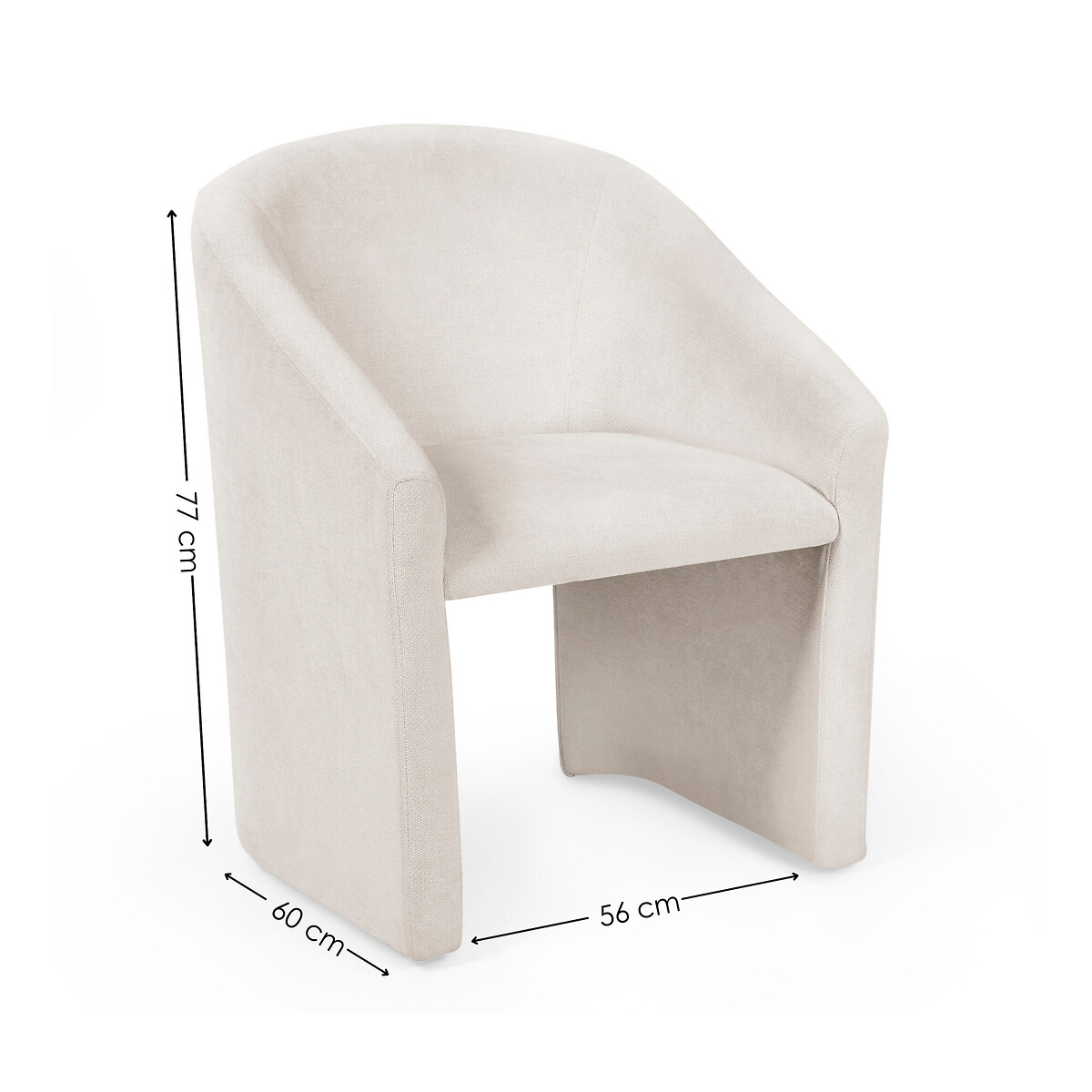 Avelio Upholstered Tub Dining Chair cream, SO'HOME