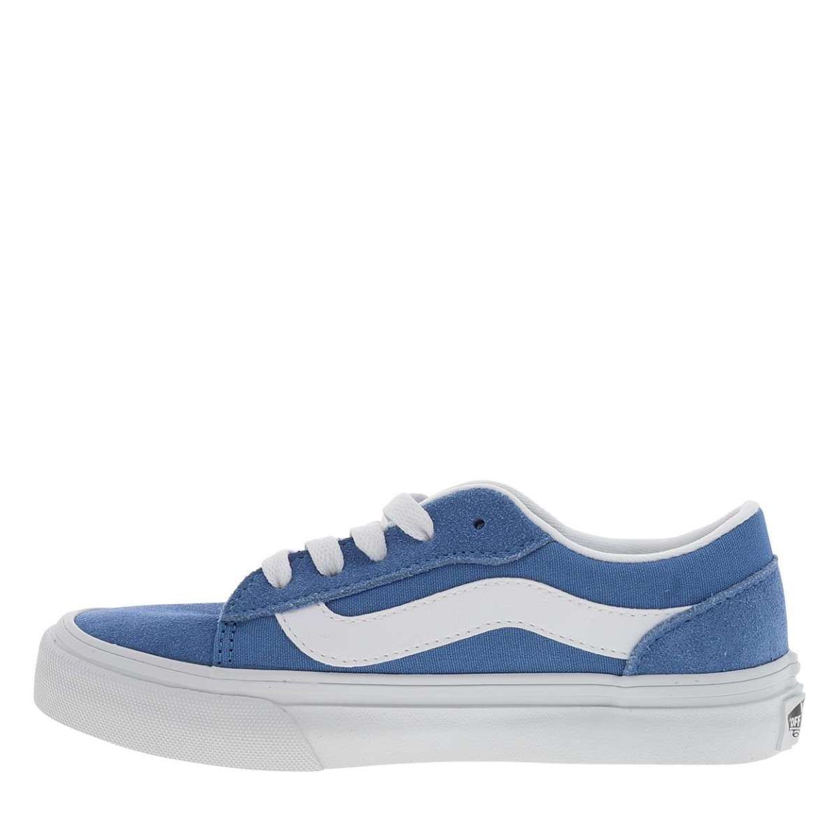 Baskets VERO LS cuir talon plat bleu, VANS