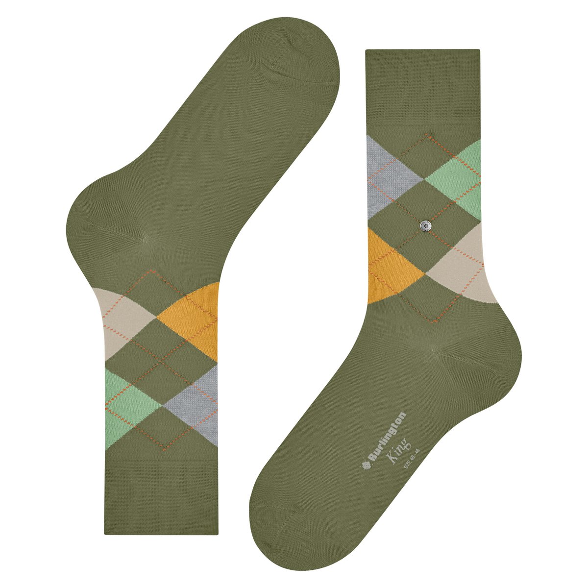 Chaussettes King Opaque lime green (7473), BURLINGTON