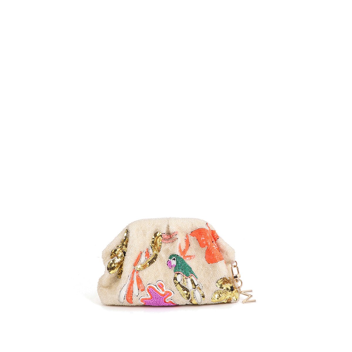 Sac à bandoulière style pochette ecru, LOLA CASADEMUNT