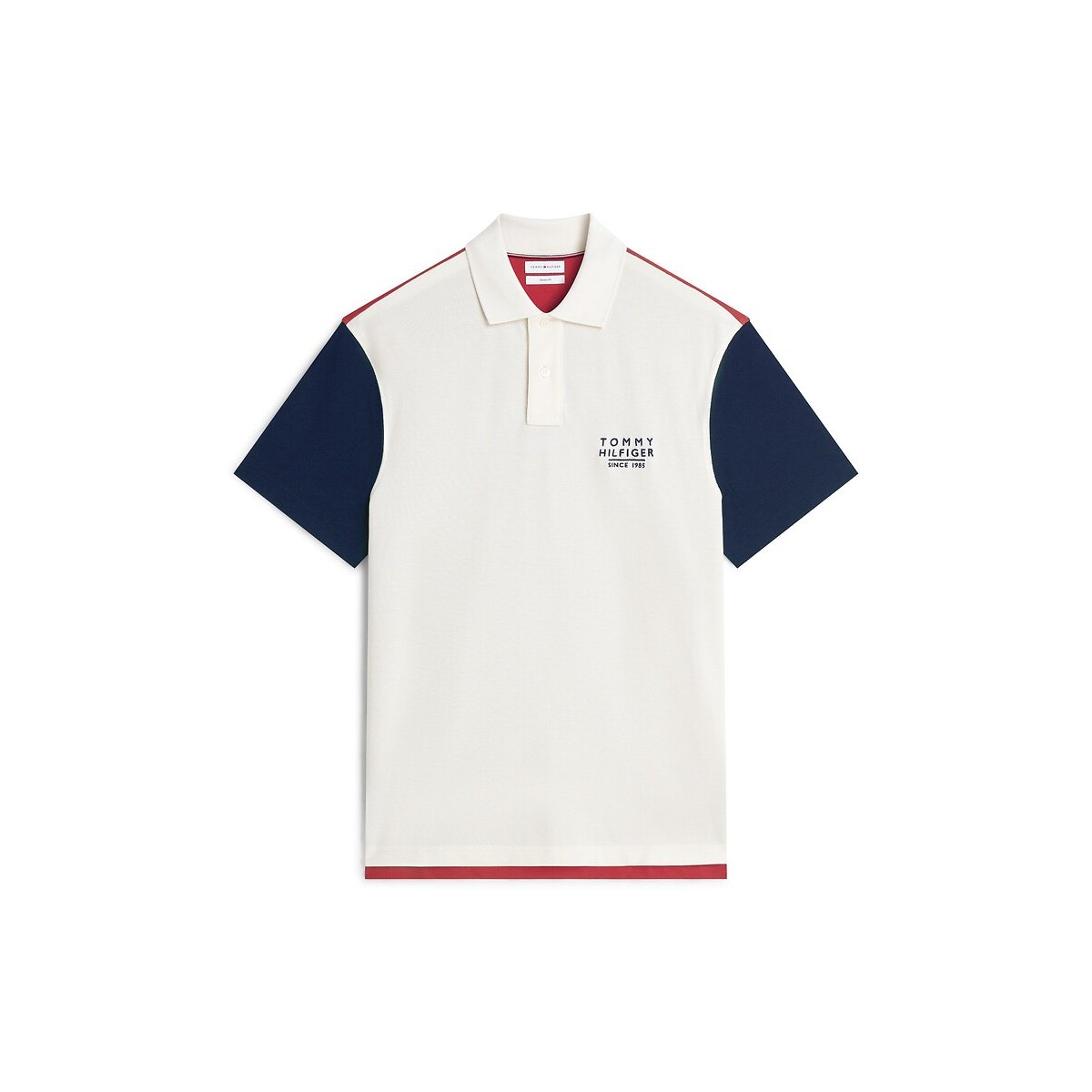 Polo de mangas curtas, classic fit cru, TOMMY HILFIGER
