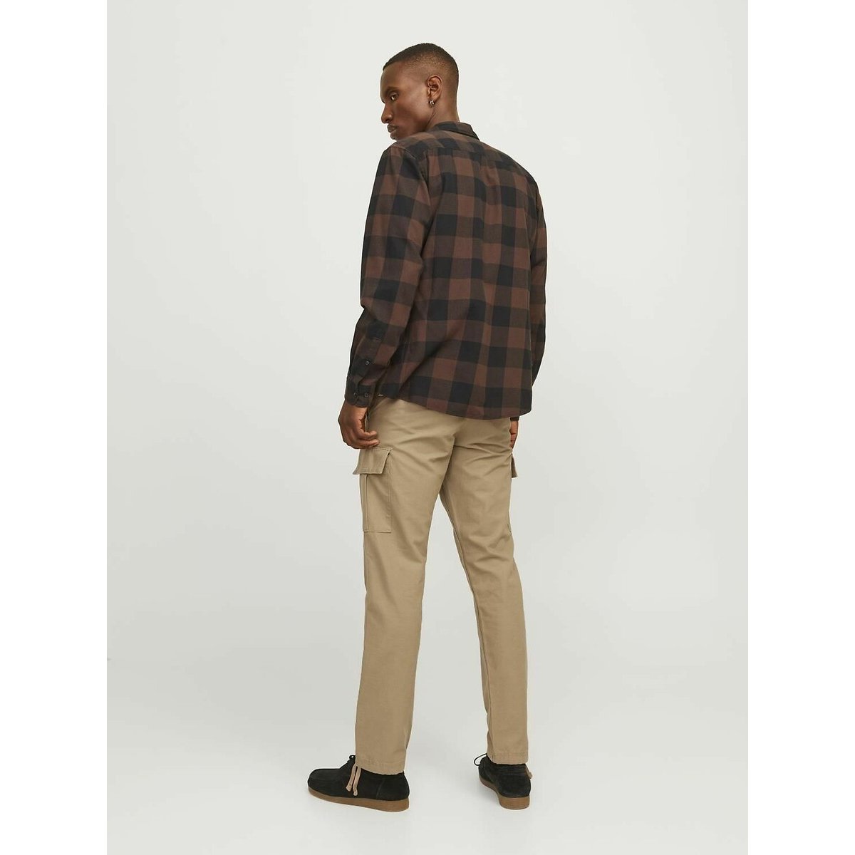 Pantalón cargo con bajos ajustados beige , JACK & JONES