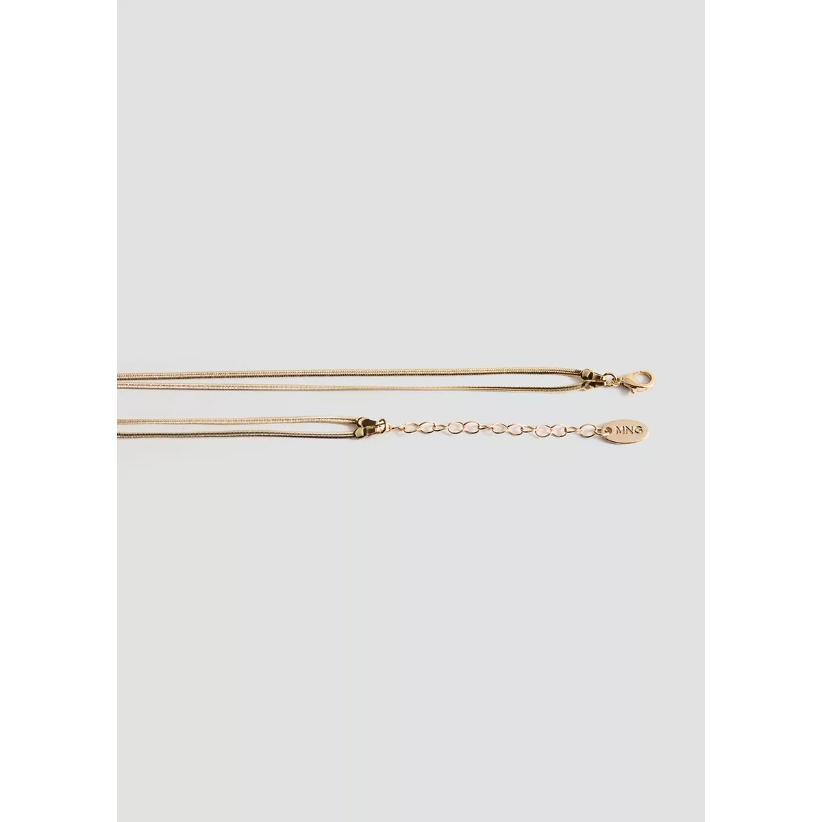Collier double cristaux or, MANGO