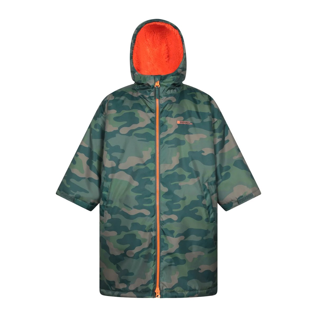 Peignoir à langer imperméable motif/style camouflage TIDAL vert, MOUNTAIN WAREHOUSE