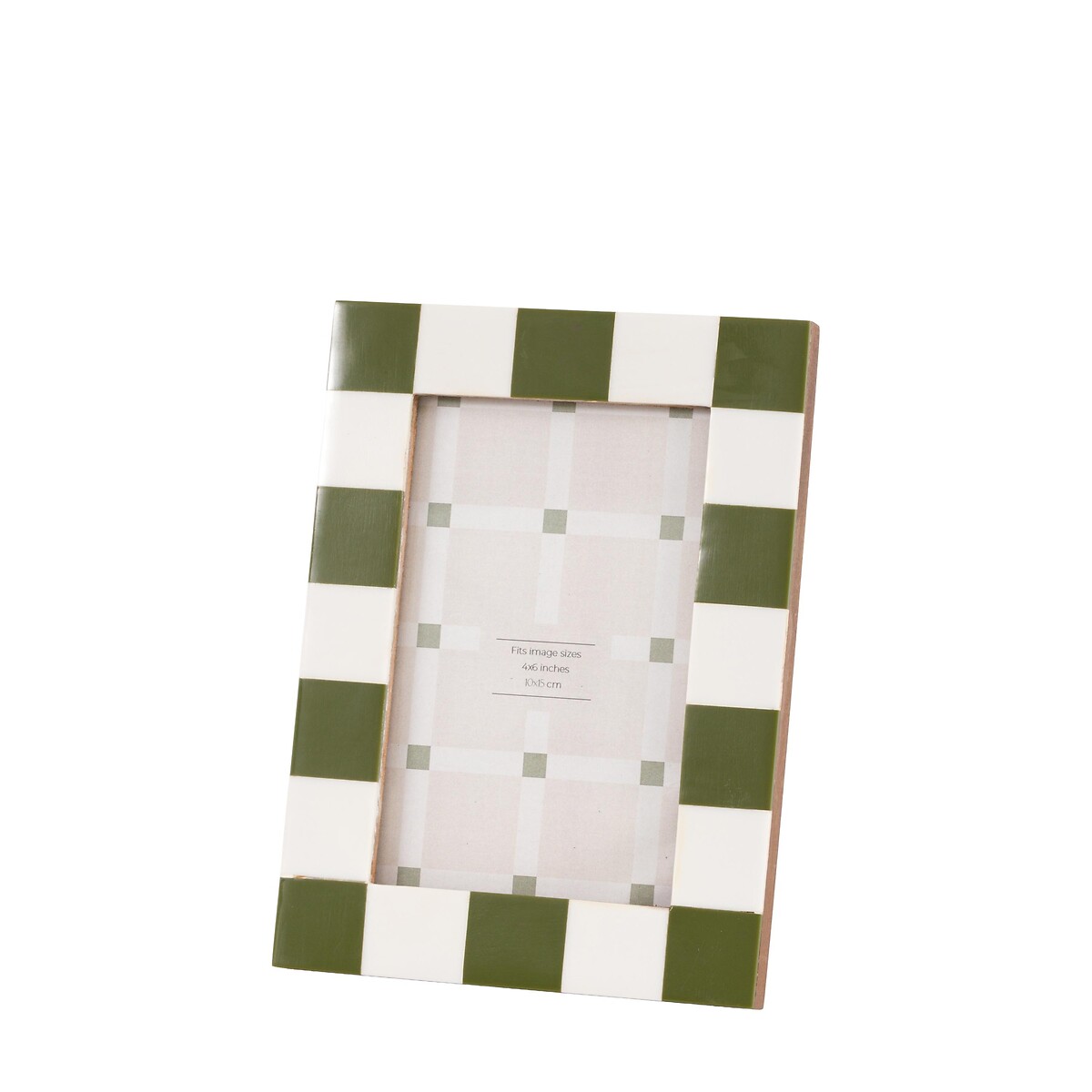 4x6" Caino Checkerboard Photoframe green, ÉDITÉ