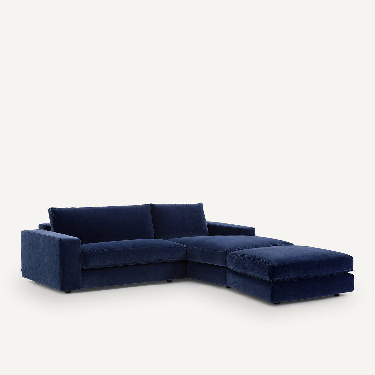 Velvet footrest, Skander midnight blue, AM.PM
