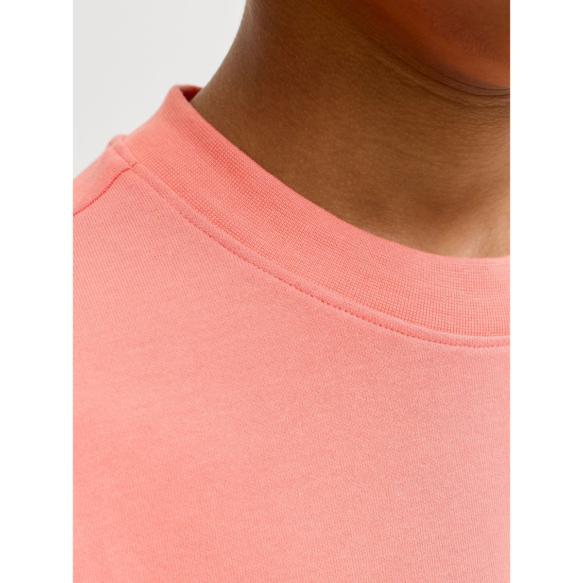 T-Shirt persimmon, JACK & JONES JUNIOR