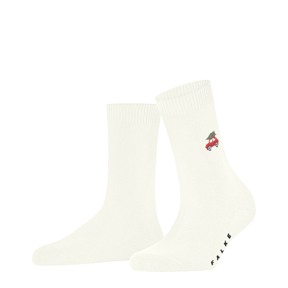 Chaussettes Cosy Wool Star X-Mas blanc, FALKE