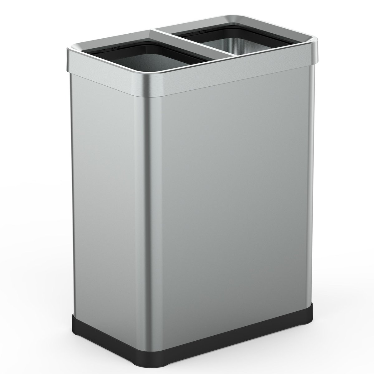 Poubelle tri sélectif open top TALLIN argent, KITCHEN MOVE