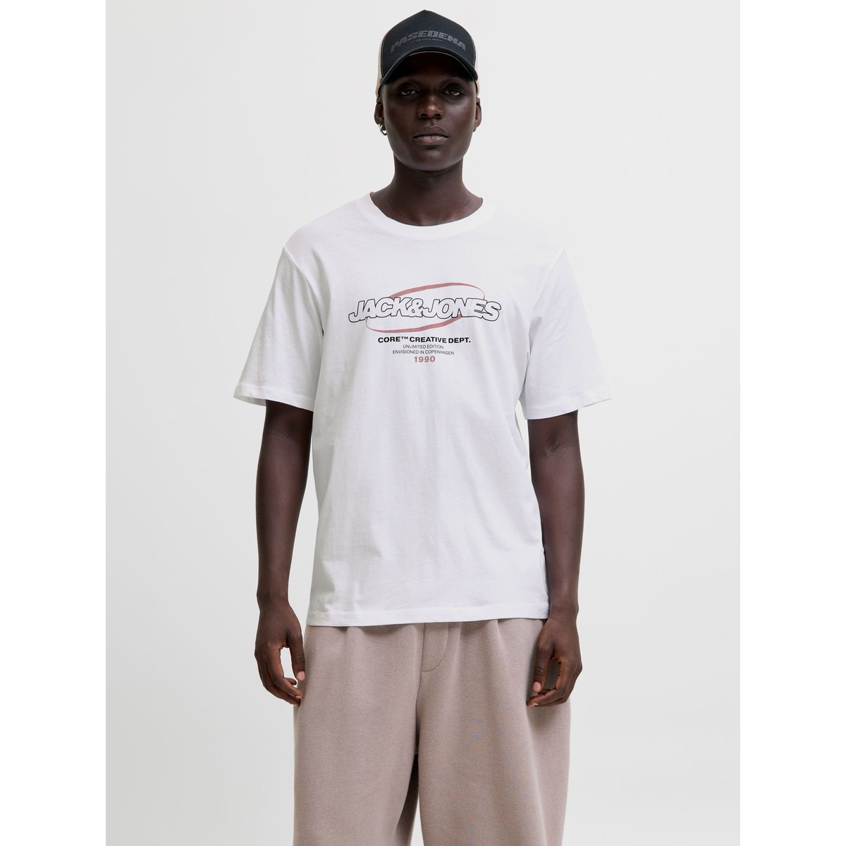 T-Shirt white, JACK & JONES