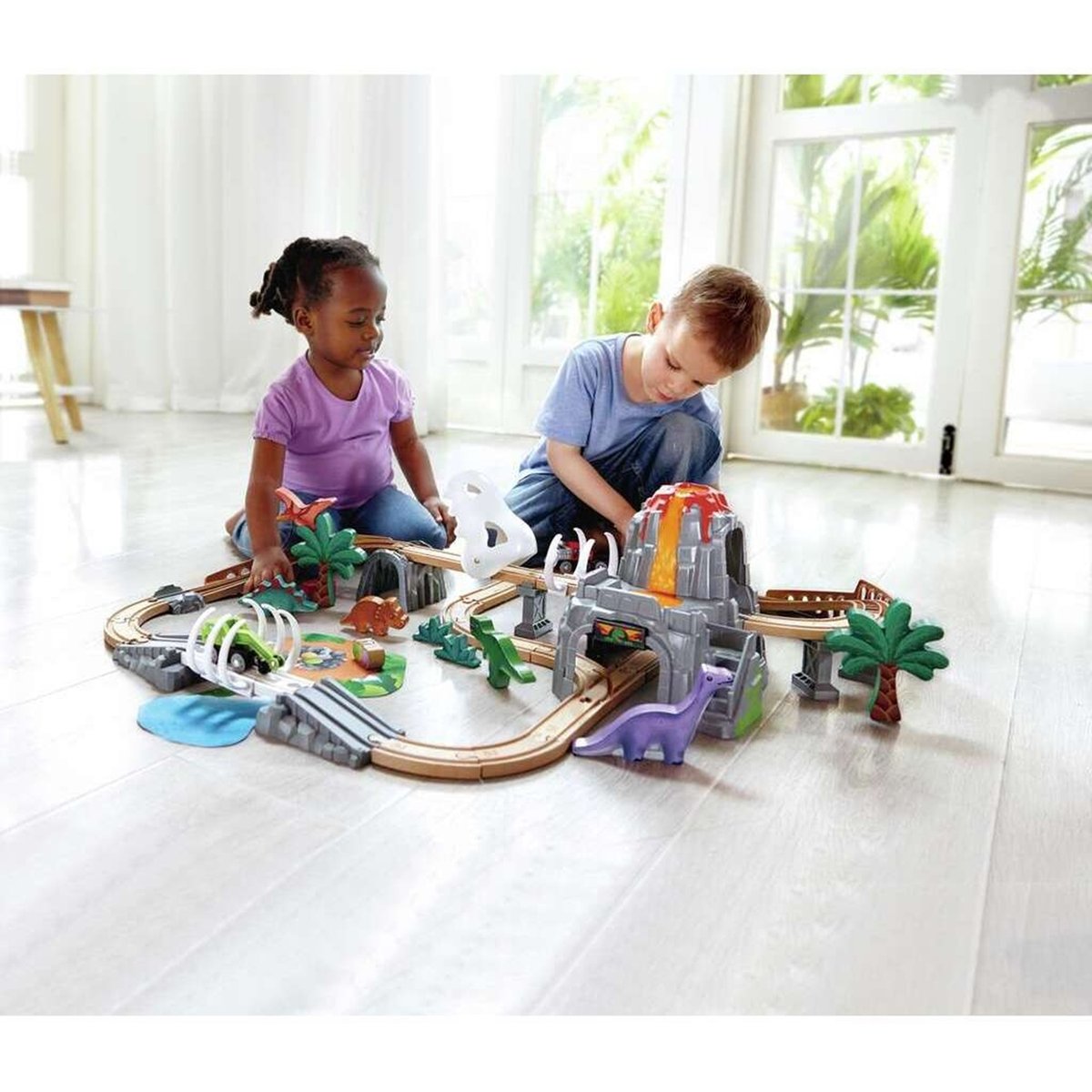 Circuit Dino Adventure multicolore, HAPE