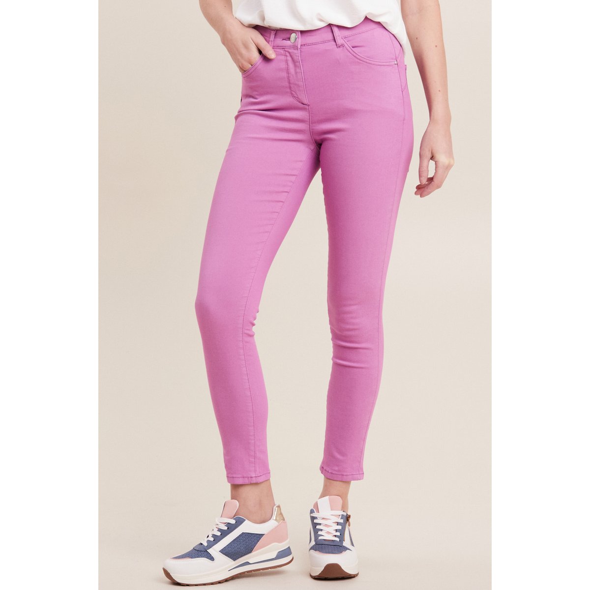 Pantalon magique Le Léger coupe ajustée mauve, BREAL
