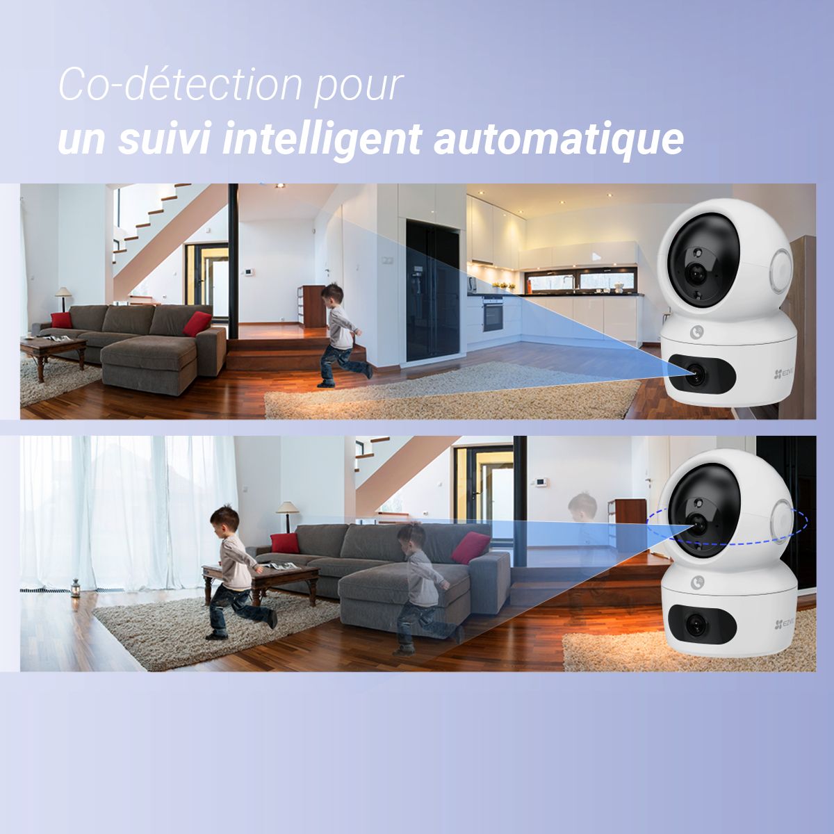 Caméra de surveillance H7C 2K+ Dual couleur unique, EZVIZ