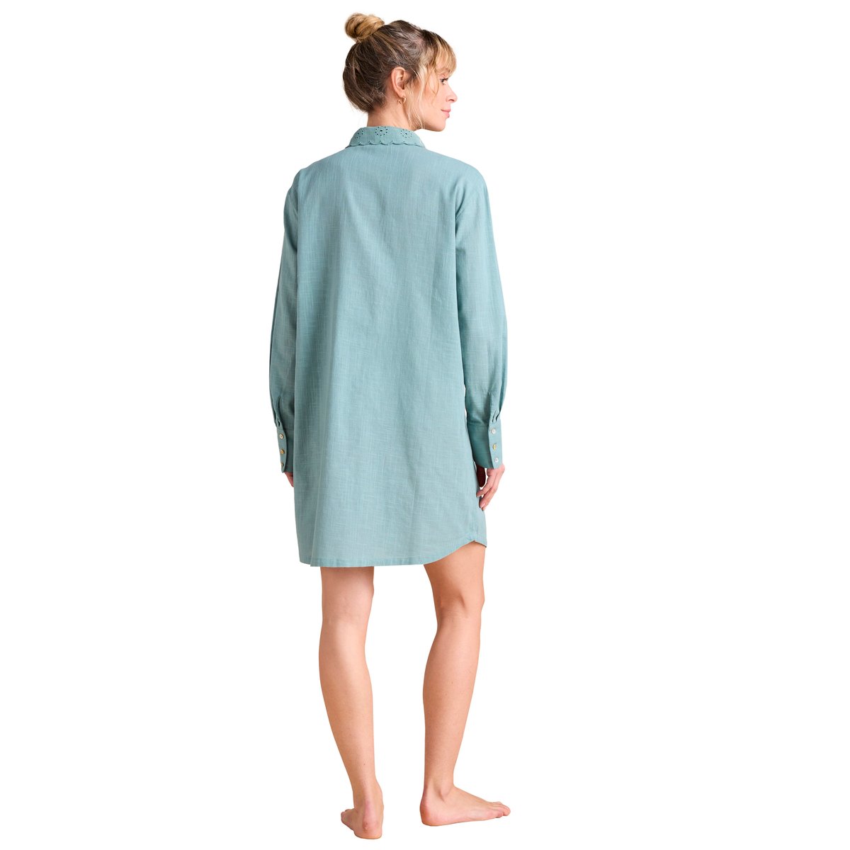 Chemise de nuit grossesse et allaitement vert émeraude, ENVIE DE FRAISE