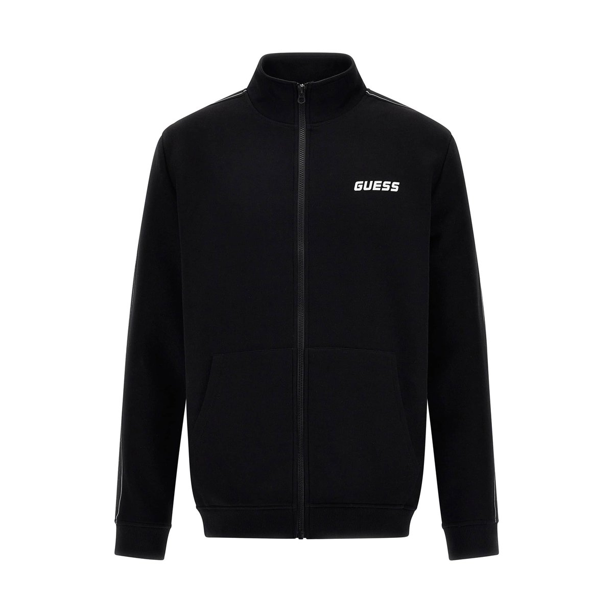 Sweat-Shirt À Logo Latéral noir, GUESS