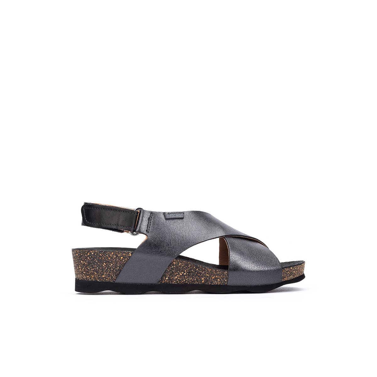 Sandales à semelles compensées cuir Mahon calcita, PIKOLINOS