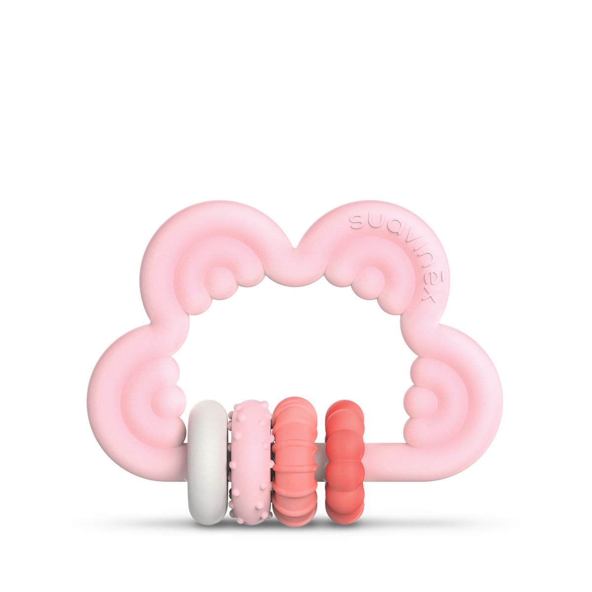 Jouet bébé anneau de dentition ludique +6m multicolore, SUAVINEX