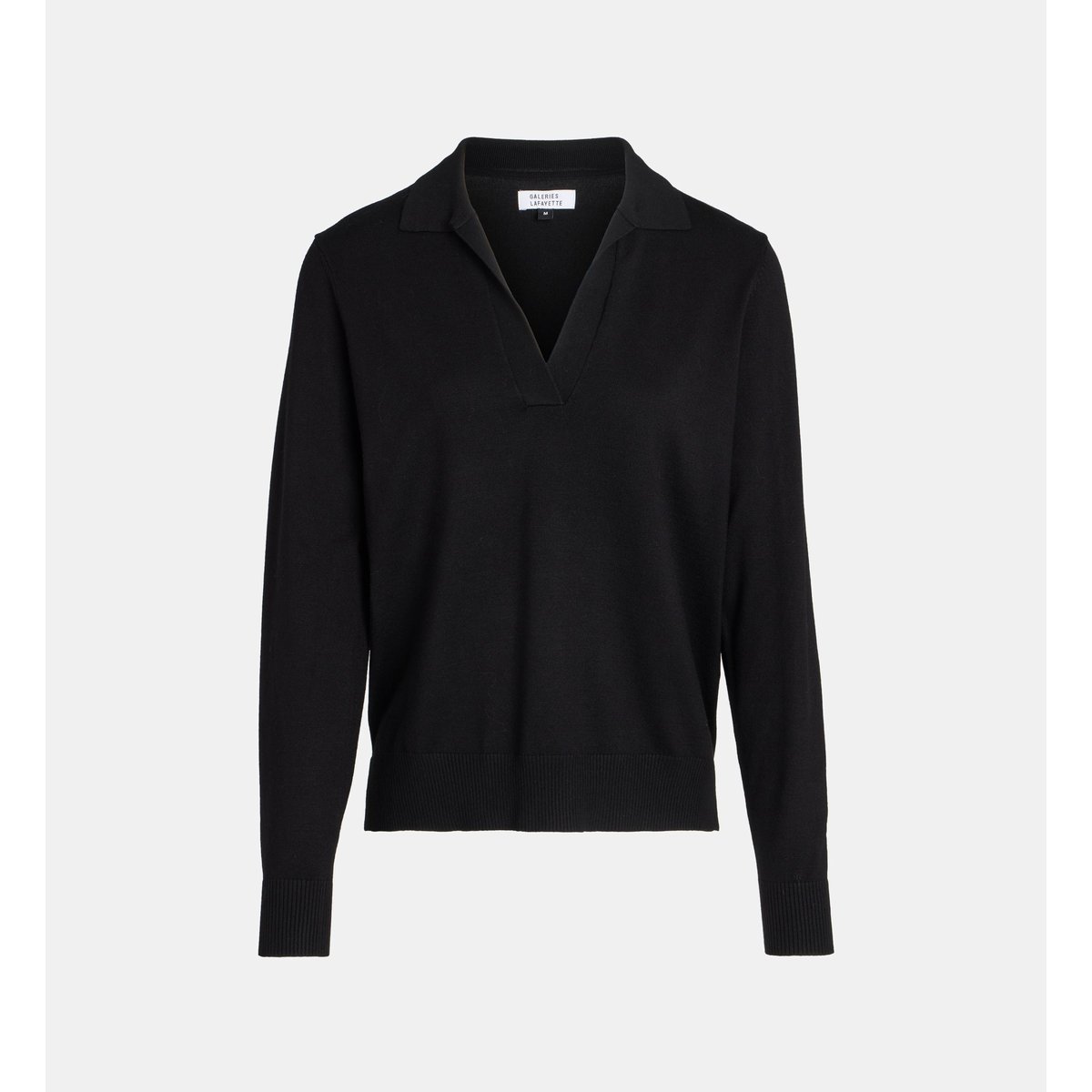 Pull droit nya polo noir, GALERIES LAFAYETTE