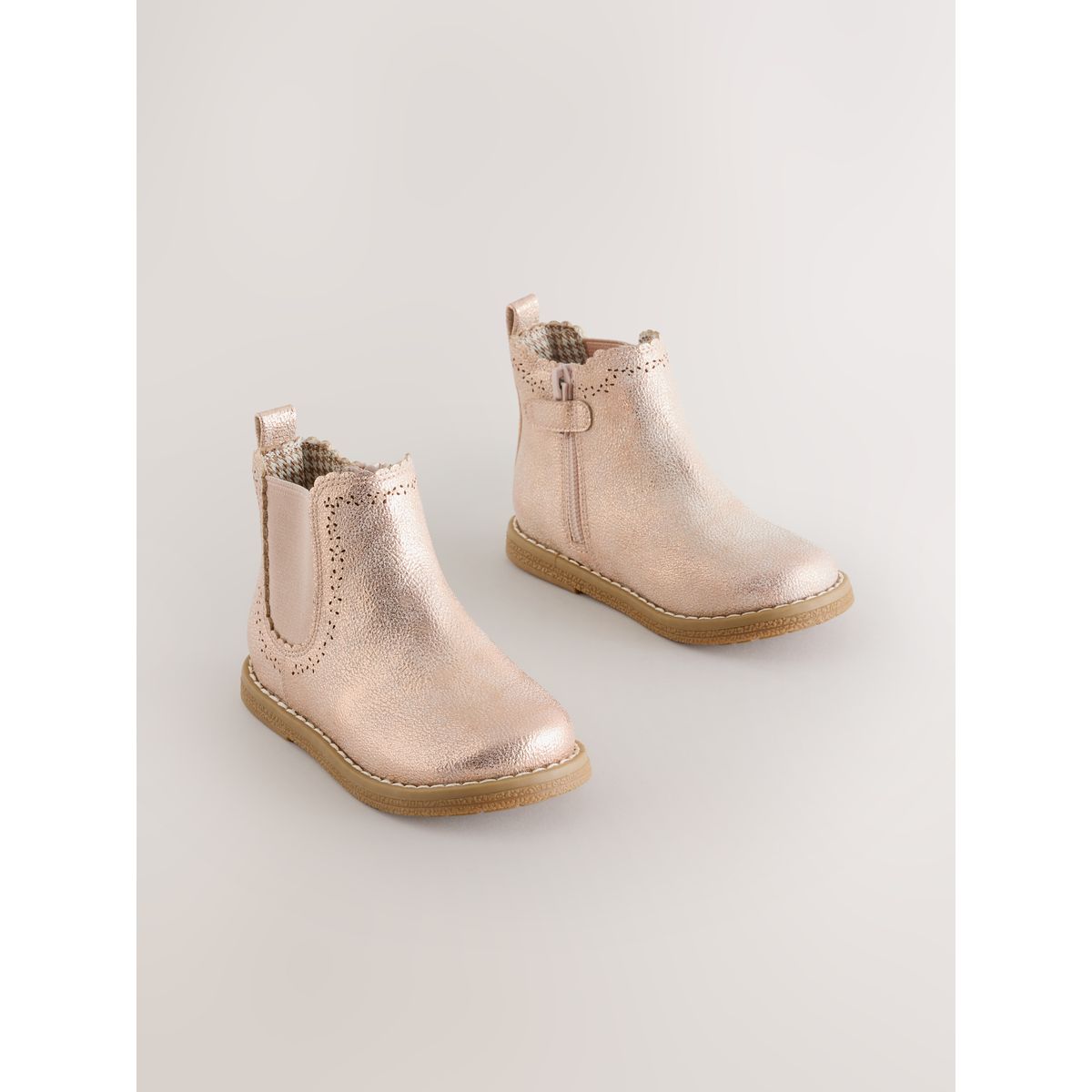 Bottines chelsea rose scintillant, NEXT