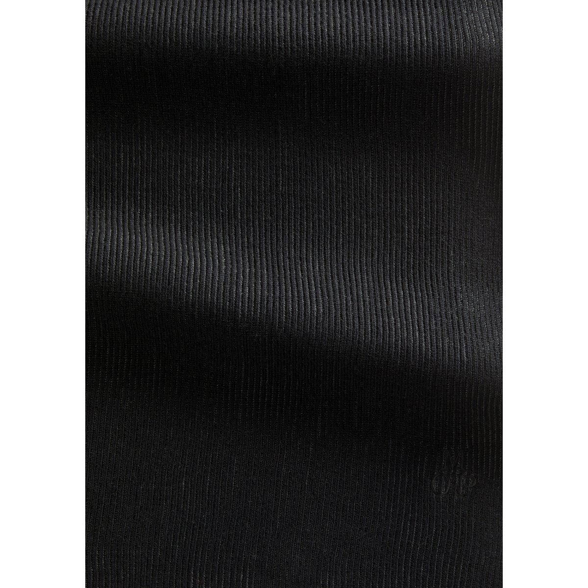 écharpe tricotée en mélange de coton bio et de laine vierge noir, MARC O'POLO