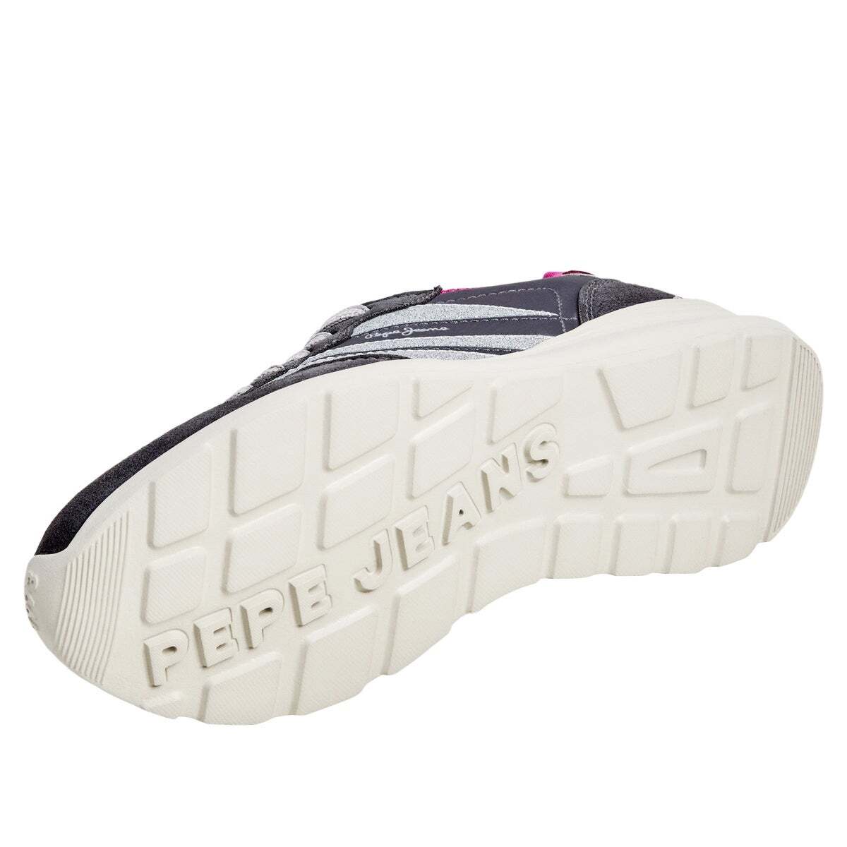 Baskets Avec Détails Paillettés gris foncé, PEPE JEANS