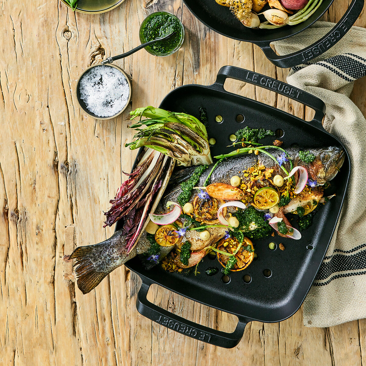 Panier à griller collection Barbecue noir mat, LE CREUSET