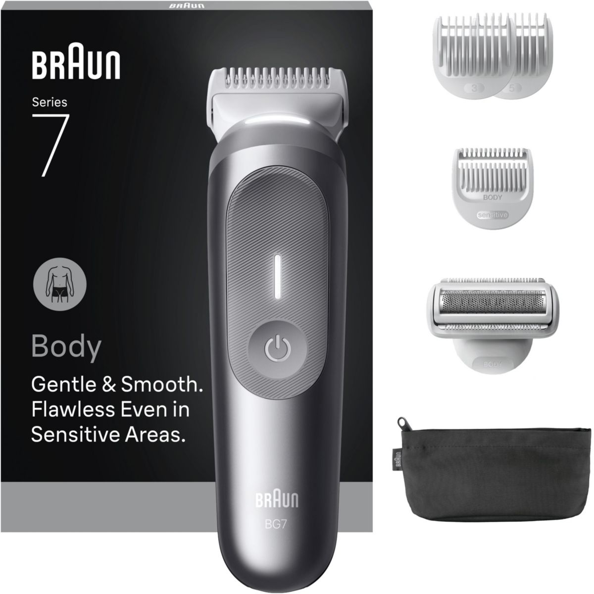 Tondeuse corps BG7550 couleur unique, BRAUN