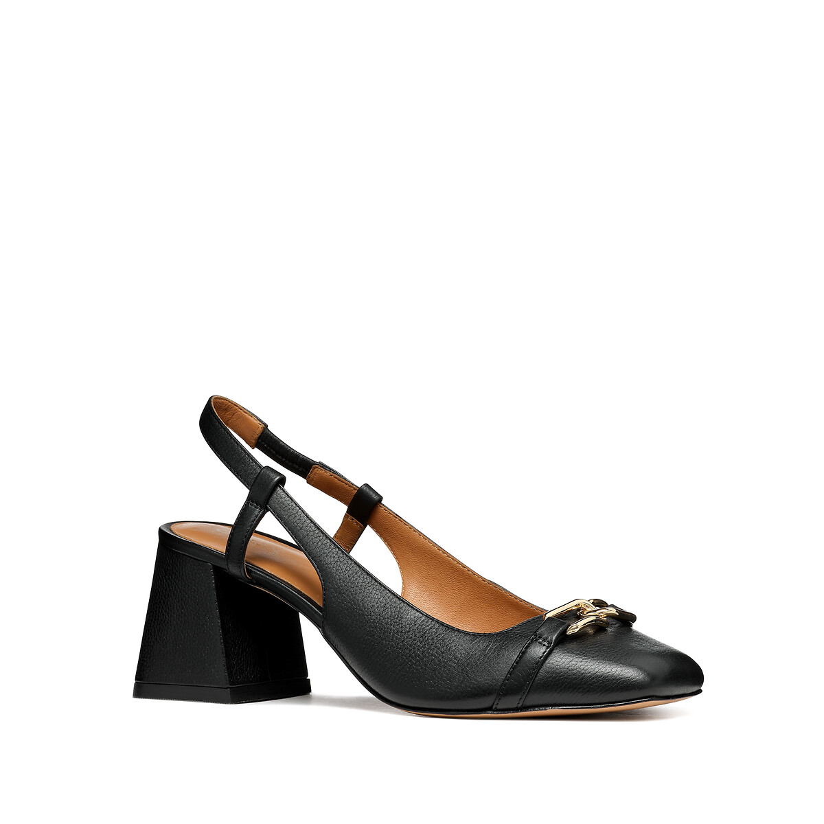 Escarpins slingback Coronilla, bout carré noir, GEOX