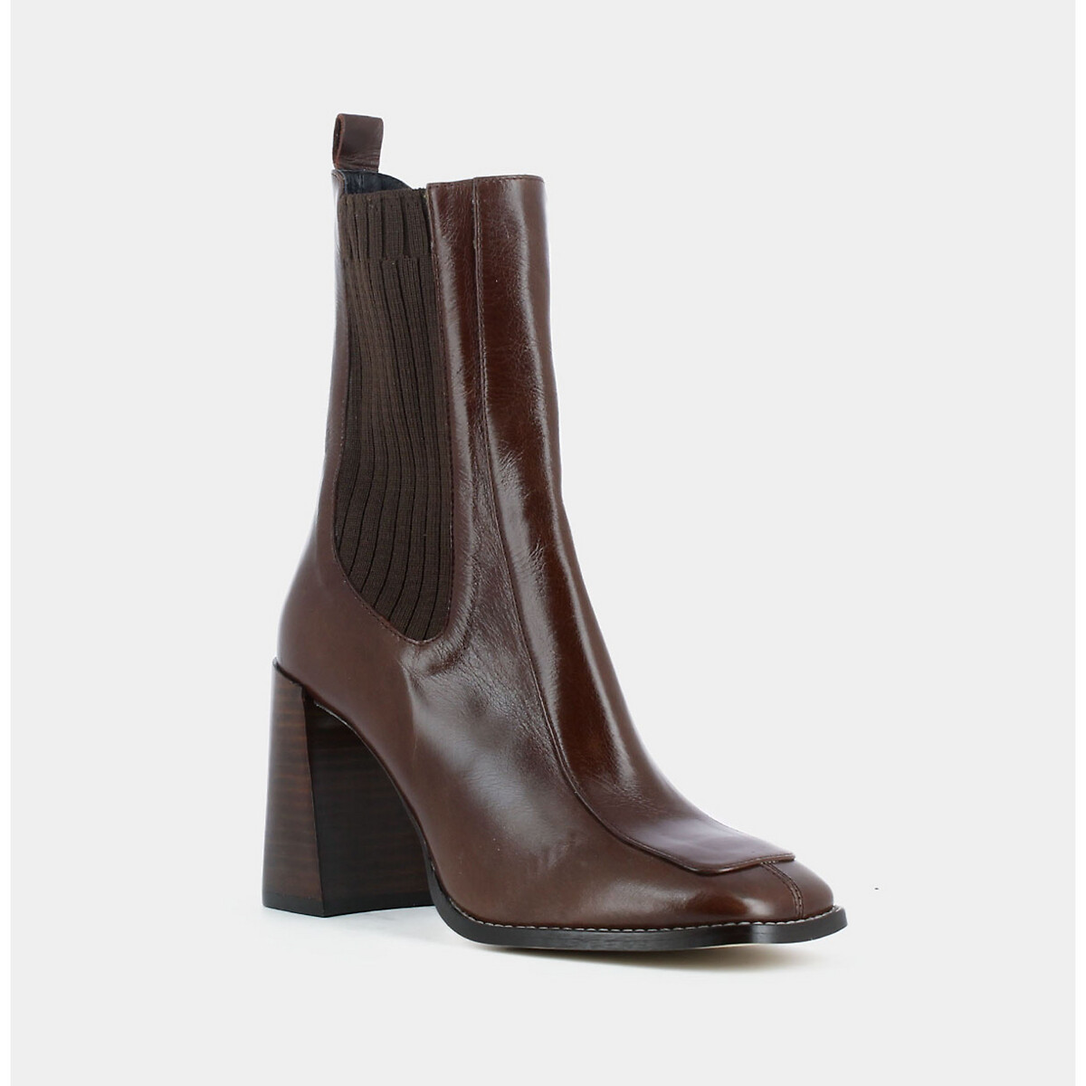 Boots cuir grainé Vanti marron, JONAK