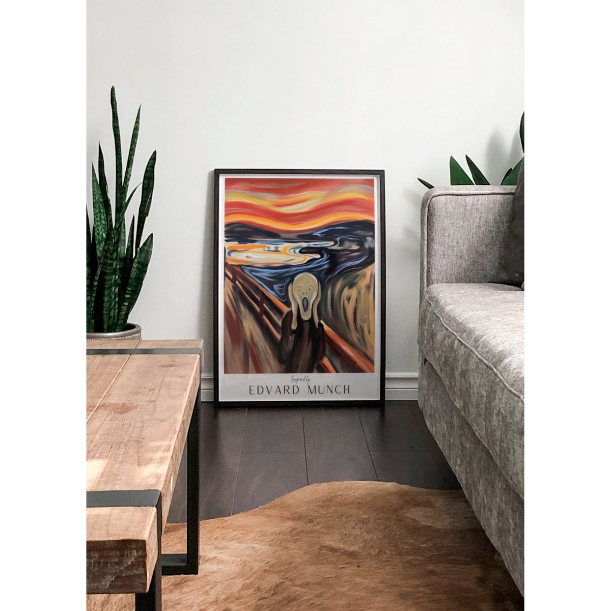 Affiche Edvard Munch n°12 blanc, L'AFFICHERIE