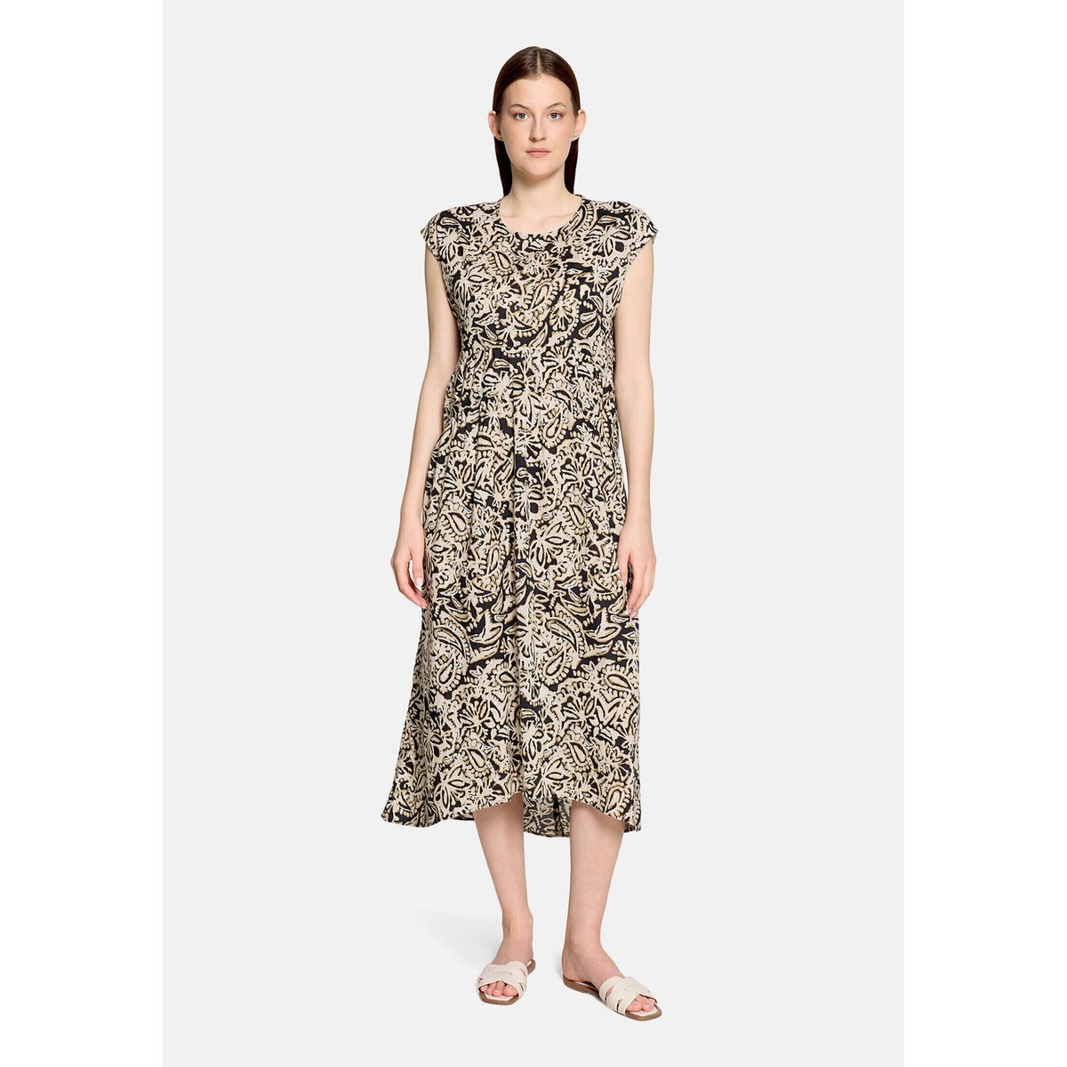 Robe longueur midi à motifs nature/black, CARTOON