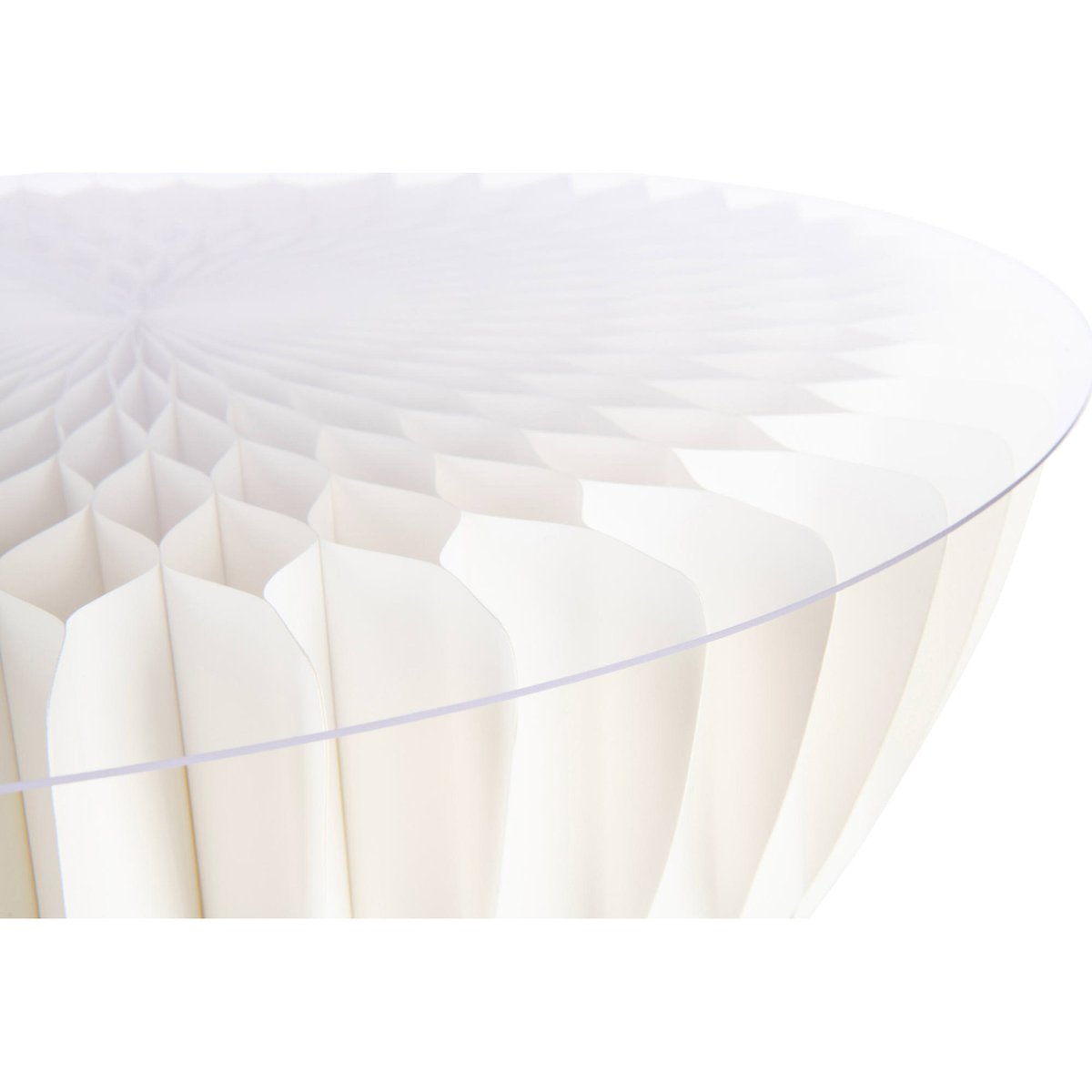 Bar pliable rond en papier blanc cassé élégant, RECOLLECTION