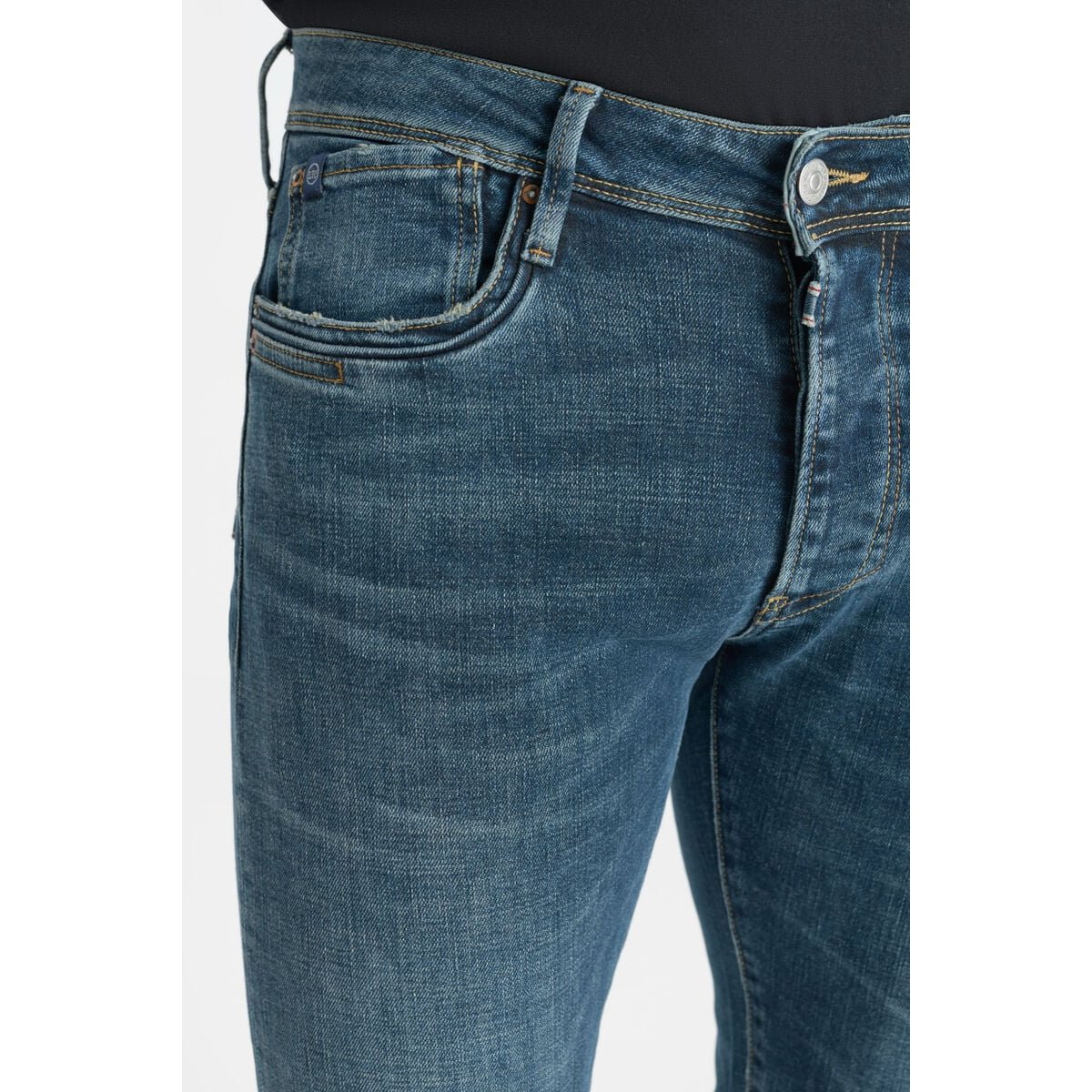 Jeans slim stretch 700/11, longueur 34 blue / khaki, LE TEMPS DES CERISES